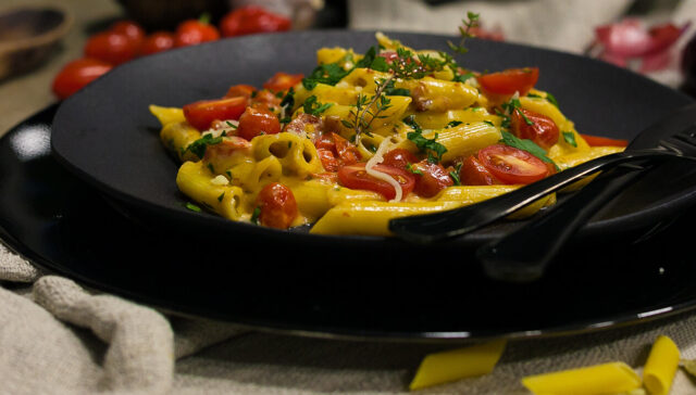 macarrão ao molho alfredo