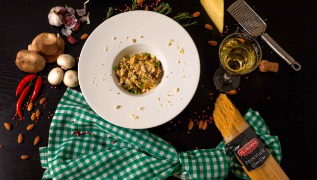 Macarrão com Cogumelos