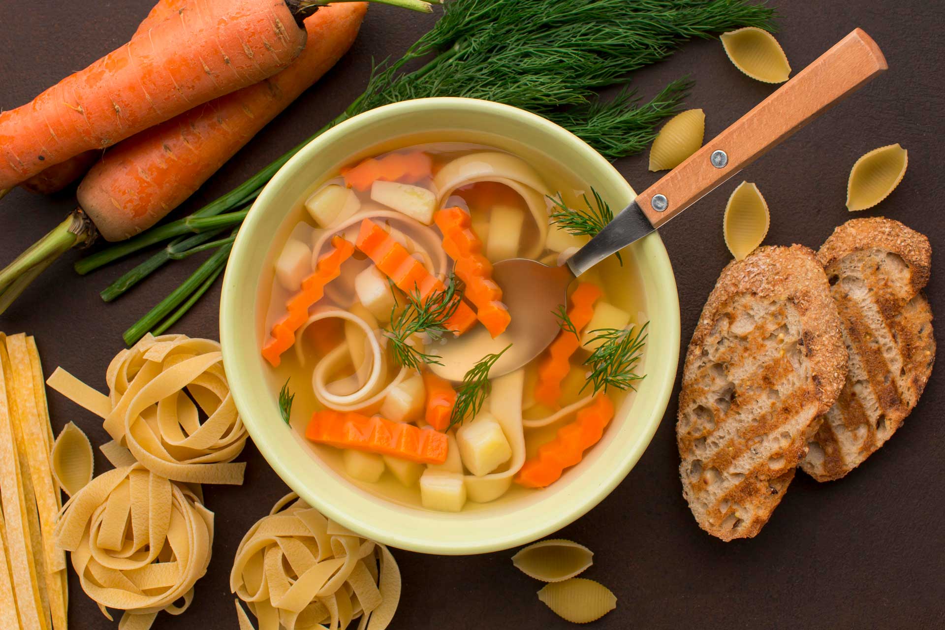 sopa de macarrão