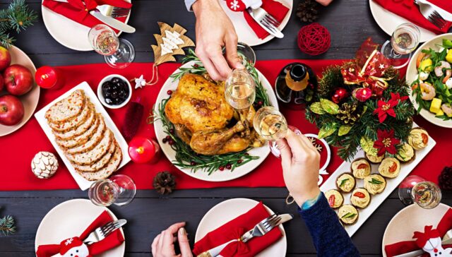 Mesa Posta para o Natal