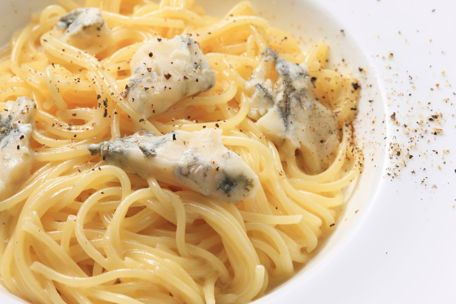 Macarrão com queijo gorgonzola