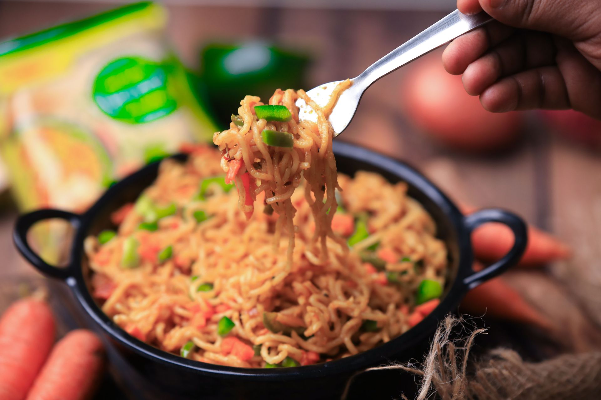 macarrão instantâneo cremoso