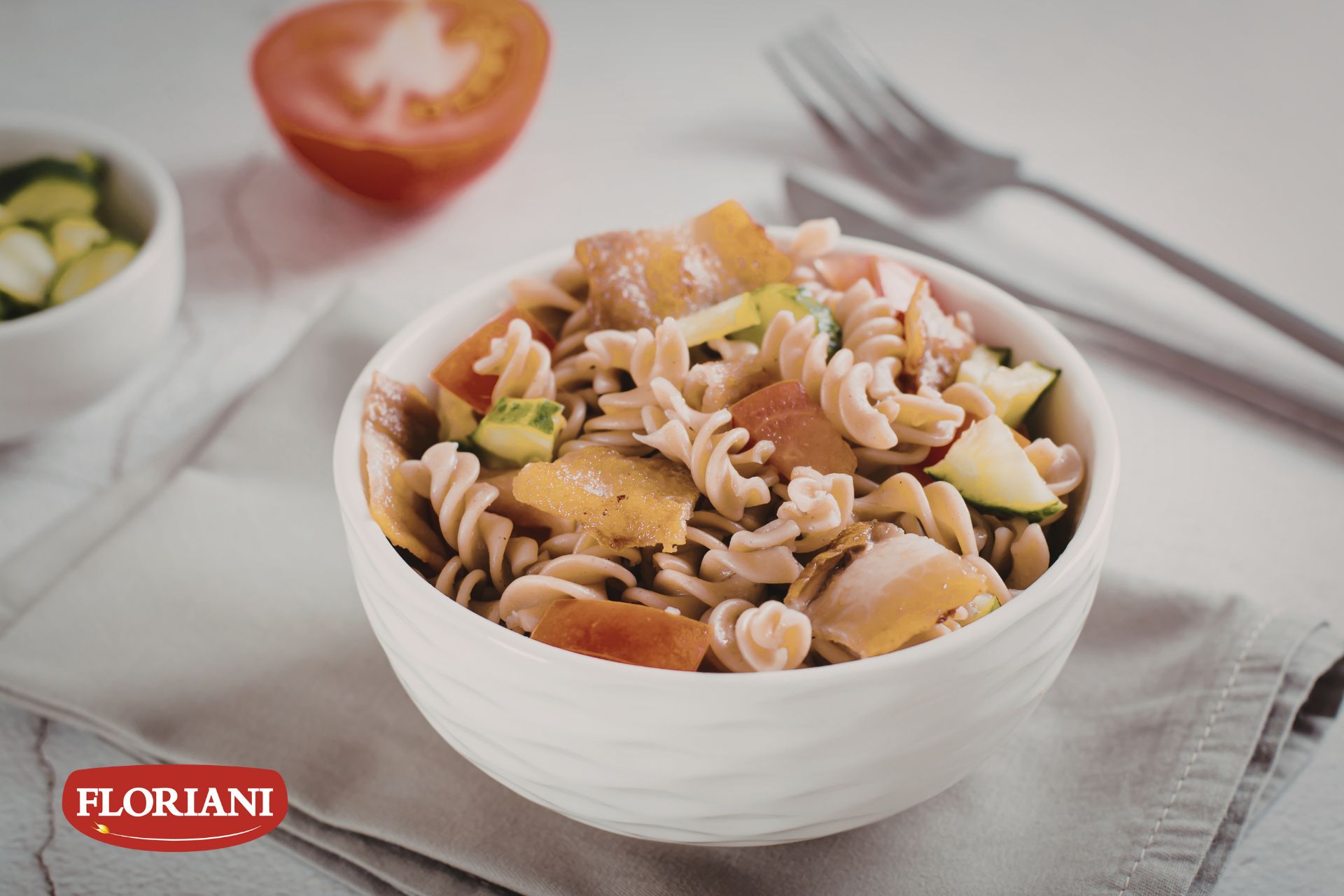 Marmita fitness com macarrão integral